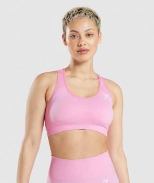 Dámské Sportovní Podprsenka Gymshark Vital Seamless 2.0 Růžové | 28417-UFRO