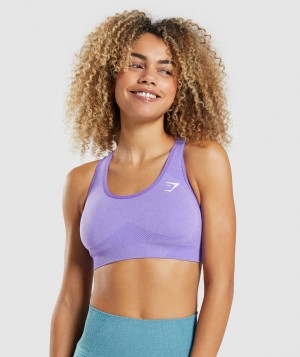 Dámské Sportovní Podprsenka Gymshark Vital Seamless 2.0 Světle Fialové | 21067-BJEM