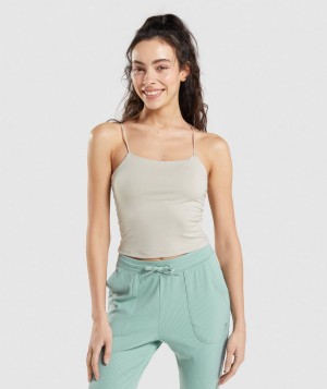 Dámské Tílko Gymshark Pause Cami Šedé | 61274-HGTM