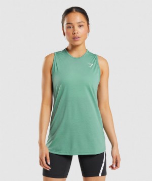 Dámské Tílko Gymshark Training Arm Zelene | 31562-WDFV