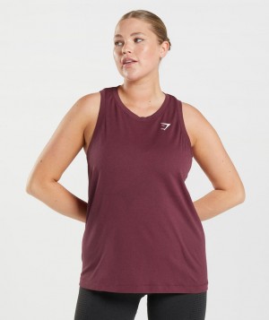 Dámské Tílko Gymshark Vital Seamless 2.0 Light Vínové | 65274-KZTQ