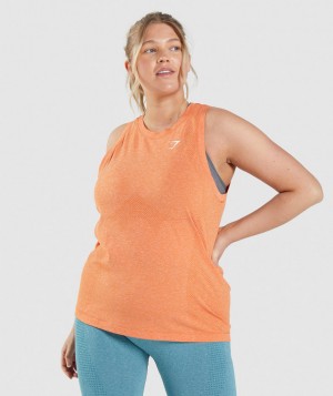 Dámské Tílko Gymshark Vital Seamless 2.0 Light Meruňka Oranžové | 76298-UBWY