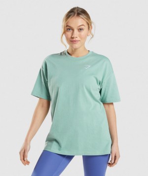 Dámské Tričko Gymshark Training Oversized Blankyt | 03947-NRST