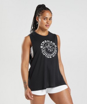 Dámské Vesta Gymshark Legacy Černé | 31428-OVUB