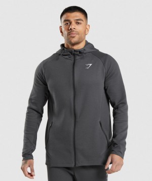 Pánské Bundy Gymshark Apex Technical Černé Šedé | 05624-ODEI