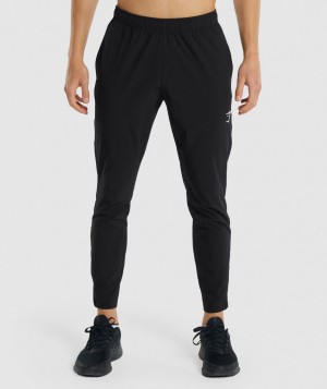 Pánské Jogger Kalhoty Gymshark Arrival Woven Černé | 18052-ZSBT