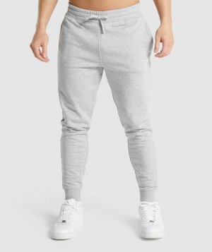 Pánské Jogger Kalhoty Gymshark Crest Světle Šedé | 51098-HMBV