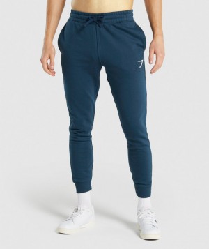 Pánské Jogger Kalhoty Gymshark Crest Tmavě Blankyt | 87590-TXOE
