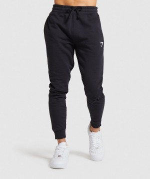 Pánské Jogger Kalhoty Gymshark Crest Černé | 58927-XHRZ