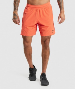 Pánské Kraťasy Gymshark Apex 8" Function Oranžové | 40753-WYZE