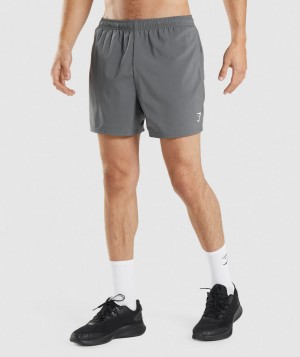 Pánské Kraťasy Gymshark Arrival 5" Šedé | 32789-JGHX