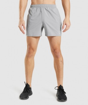 Pánské Kraťasy Gymshark Arrival 5" Šedé | 90271-DRXE