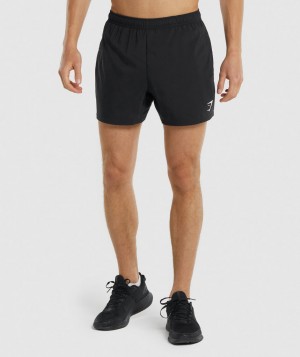 Pánské Kraťasy Gymshark Arrival 5" Černé | 34857-SQOR