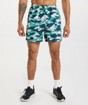 Pánské Kraťasy Gymshark Arrival 7" Short Tyrkysové | 04319-WCDB