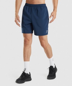 Pánské Kraťasy Gymshark Arrival Tmavě Blankyt | 51602-DWNY