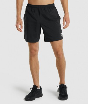 Pánské Kraťasy Gymshark Arrival Černé | 74531-SMQV