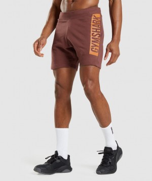 Pánské Kraťasy Gymshark Bold Růžové Hnědé | 18543-EFLA