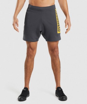 Pánské Kraťasy Gymshark Bold Černé Šedé | 10326-YTEI