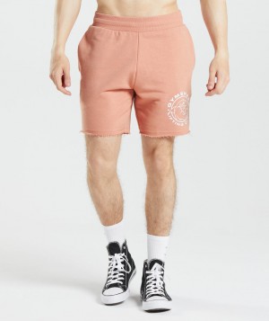 Pánské Kraťasy Gymshark Legacy Růžové | 85902-UBNX
