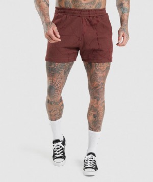 Pánské Kraťasy Gymshark Power 5" Short Růžové Hnědé | 96415-TVDF