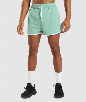 Pánské Kraťasy Gymshark Recess 3" Blankyt Bílé | 92460-VTWL