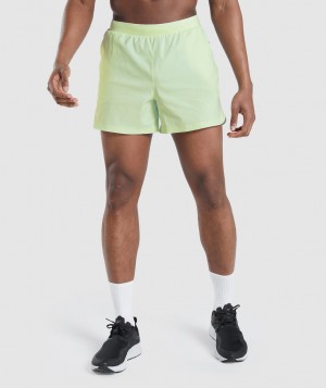 Pánské Kraťasy Gymshark Speed Evolve 5" Zelene | 65392-ZIAU