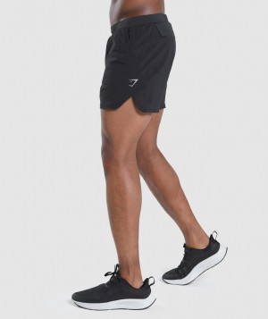 Pánské Kraťasy Gymshark Speed Evolve 5" Černé | 76291-VAKT
