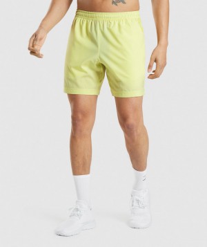 Pánské Kraťasy Gymshark Sport Stripe 7" Short Zelene | 45971-ZGLH
