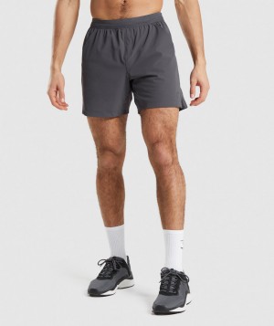 Pánské Kraťasy Gymshark Studio Černé Šedé | 38652-HMDU