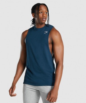 Pánské Pokles Gymshark Critical 2.0 Arm Tmavě Blankyt | 01854-WUYT