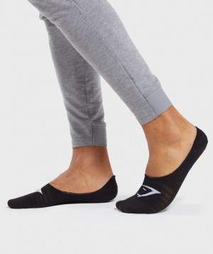 Pánské Ponožky Gymshark No Show 3pk Černé | 95270-JLHO