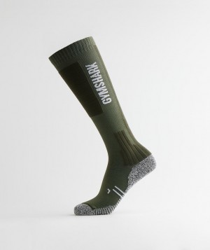 Pánské Ponožky Gymshark Weightlifting Sock Olivy Zelené Zelene | 74396-DGLS