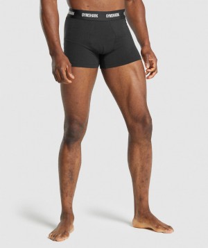 Pánské Spodní Prádlo Gymshark Boxers 2pk Černé | 02576-IUVY