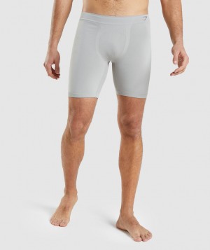 Pánské Spodní Prádlo Gymshark Hybrid Boxer Šedé Hnědé Šedé Černé Šedé | 54920-TSIH
