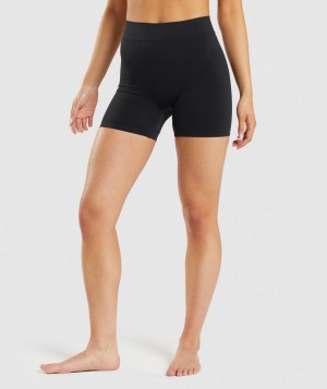 Pánské Spodní Prádlo Gymshark Seamless Boxers Černé | 21346-XFNC