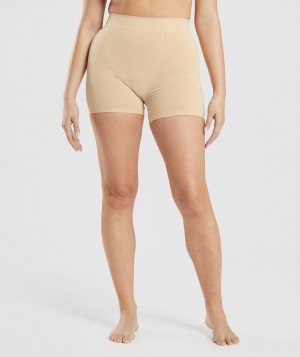Pánské Spodní Prádlo Gymshark Seamless Boxers Světle Hnědé | 26719-LGKI