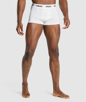 Pánské Spodní Prádlo Gymshark Trunk 2pk Bílé | 84962-KVUA