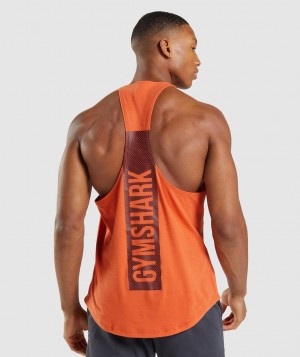 Pánské Stringer Gymshark Bold Oranžové | 06529-RGNX