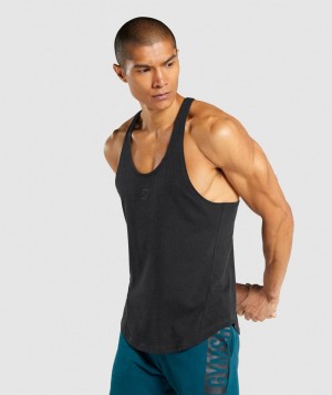 Pánské Stringer Gymshark Bold Černé | 49682-CZXR