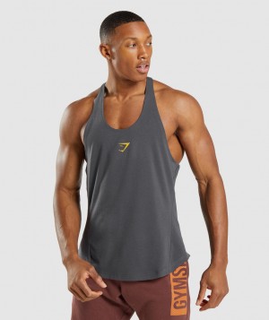 Pánské Stringer Gymshark Bold Černé Šedé | 38695-NYOJ