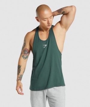 Pánské Stringer Gymshark Critical 2.0 Tmavě Zelene | 86094-QDEK