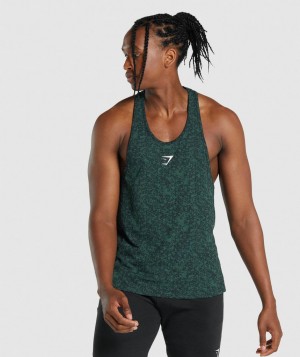 Pánské Stringer Gymshark Critical 2.0 Tmavě Zelene | 54823-BLGZ