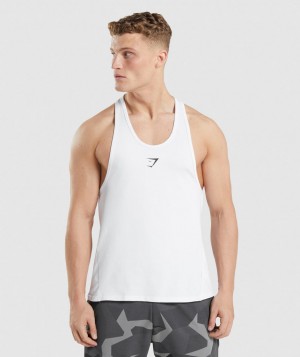 Pánské Stringer Gymshark Critical Bílé | 76423-GJID