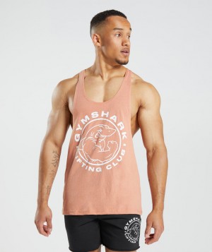 Pánské Stringer Gymshark Legacy Růžové | 78326-YGEJ