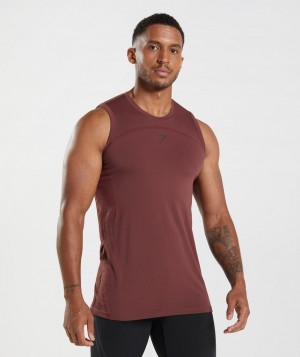 Pánské Tílko Gymshark 315 Seamless Růžové Hnědé | 29178-TBOD