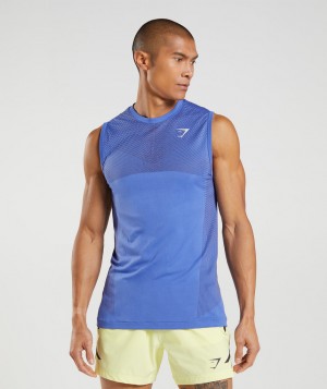 Pánské Tílko Gymshark Apex Seamless Blankyt Černé Šedé | 31027-JTWK