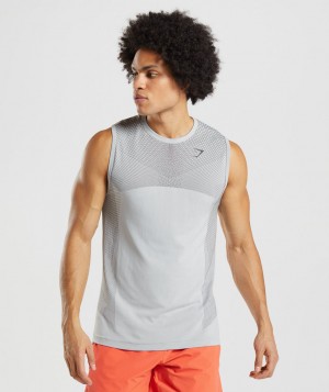 Pánské Tílko Gymshark Apex Seamless Světle Šedé Černé Šedé | 24731-LSIY
