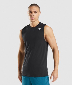 Pánské Tílko Gymshark Arrival Sleeveless Černé | 73284-RPVH