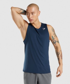 Pánské Tílko Gymshark Arrival Tmavě Blankyt | 73054-THLR