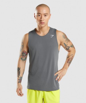 Pánské Tílko Gymshark Arrival Šedé | 93586-NQHX